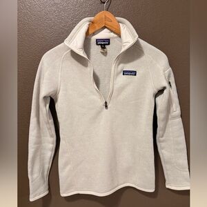 Women’s Patagonia Better Sweater Half Zip Women’s XXS—Crème Beige Outdoor Jacket